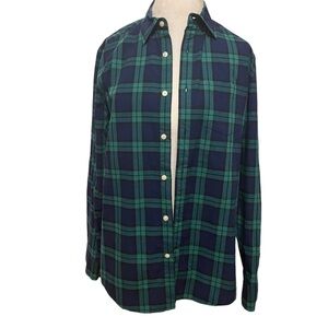 Gap classic fit 100% cotton plaid shirt
